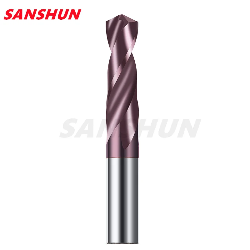 Boring Crown 1PC 2mm-22mmx100mm OAL HRC65 Solid Carbide Drill Bits SetSpiral Flute Twist Drill Bit for Hard Alloy Stainless Tool
