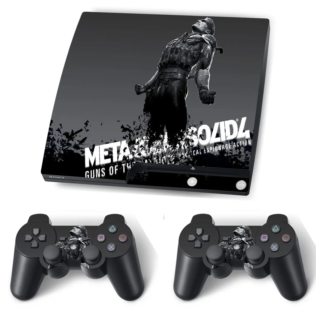 Metal Gear Solid Skin Sticker Decalcomania Cover Per Ps3 Slim Console E Controller Per Ps3 Slim Skin Sticker Vinyl