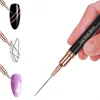5pcs Professional Nail Art Liners Striping Brushes Ultra-thin Line Detail Drawing Painting Brushes Pen Nail Tools 4/8/12/20/25mm 2