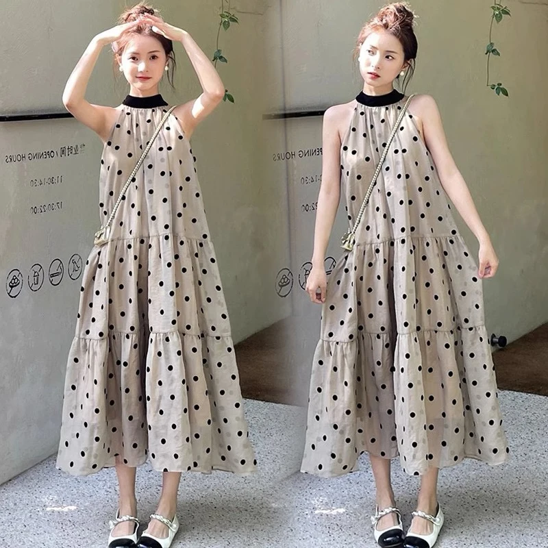 2025 Summer Chinese Style Plus Size Women Dress Sleeveless Floral Dress Fashion Maternity Long Loose Strap Dress Holiday Clothes 1 2025 Summer Chinese Style Plus Size Women Dress Sleeveless Floral Dress Fashion Maternity Long Loose Strap Dress Holiday Clothes