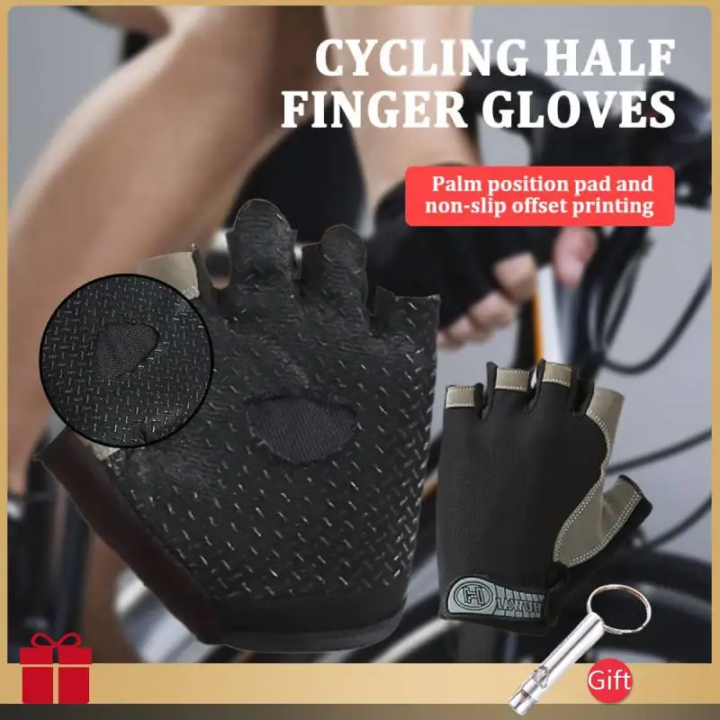 

Half Finger Gloves Gym Fitness Anti-Slip Women Men Gel Pad Gloves Gym Cycling Fingerless Gloves Bicycle Accessories