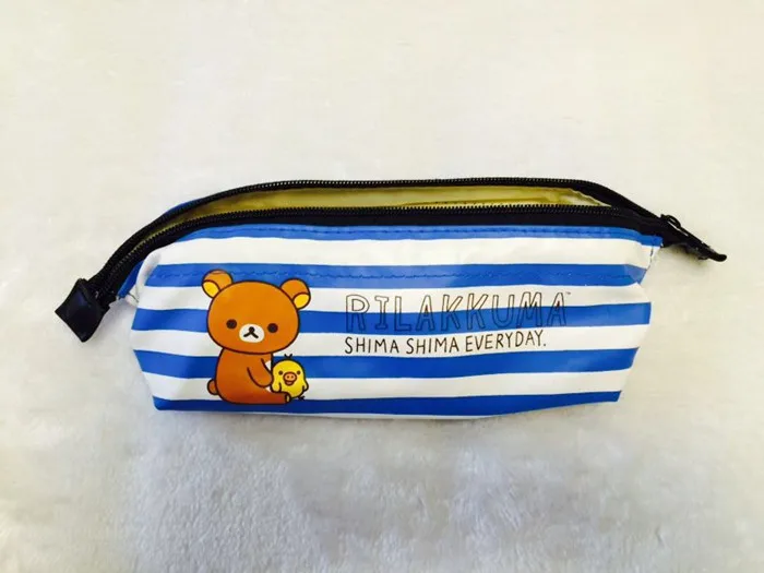 Cute Rilakkuma Plush Pencil Case Anime Kawaii School Pencil Pouch Pen Bag  Make Up Organizer Storage Cosmetic Bags Coin Purse - AliExpress