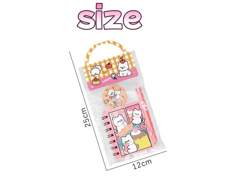 웨스트 하이랜드 화이트 테리어 문구 세트 귀여운 강아지 디자인 학교 용품 어린이를 위한 선물 쓰기 그림 그리기 학생 파티 선물