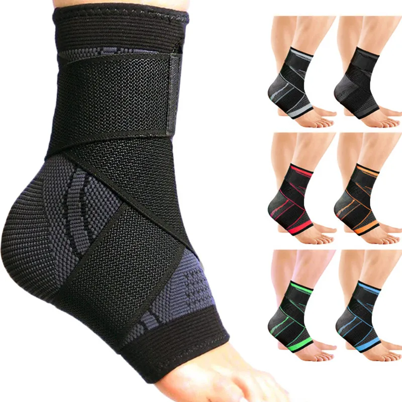 

Running Soccer Brace Nylon Ankle Basketball Gym Protector Support Strap Knitted For Ankle Ankle Bandage Adjustable Compression