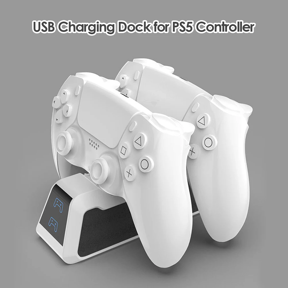 OIVO Chargeur Manette PS5, 2H Rapide Chargeur ps5 avec 2 Types de Câble  pour Manette PS5, Station de Chargement Compatible avec Manettes DualSense  Playstation 5 