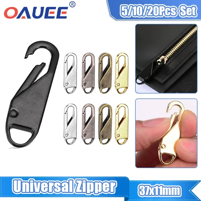 Zipper Pull Tab Replacement Resistant To Wear And Fade For Jacket Coat  Boots Bronze 5PCS 