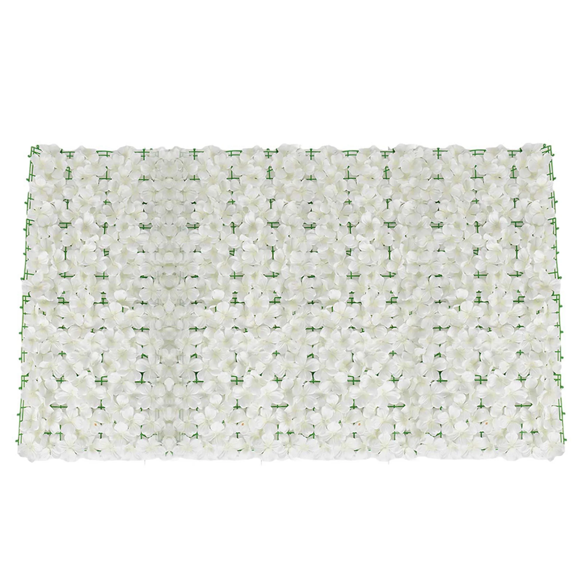 Artificial Rattan Fence with Back Grid Vibrant Blooms Surrounding Privacy Balcony Screen for a Realistic Look