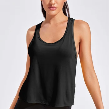 Yoga Vest Women Running Shirts Sleeveless Gym Tank Tops Women's Sportswear Quick Dry Breathable Workout Tank Top Fitness Clothes 4
