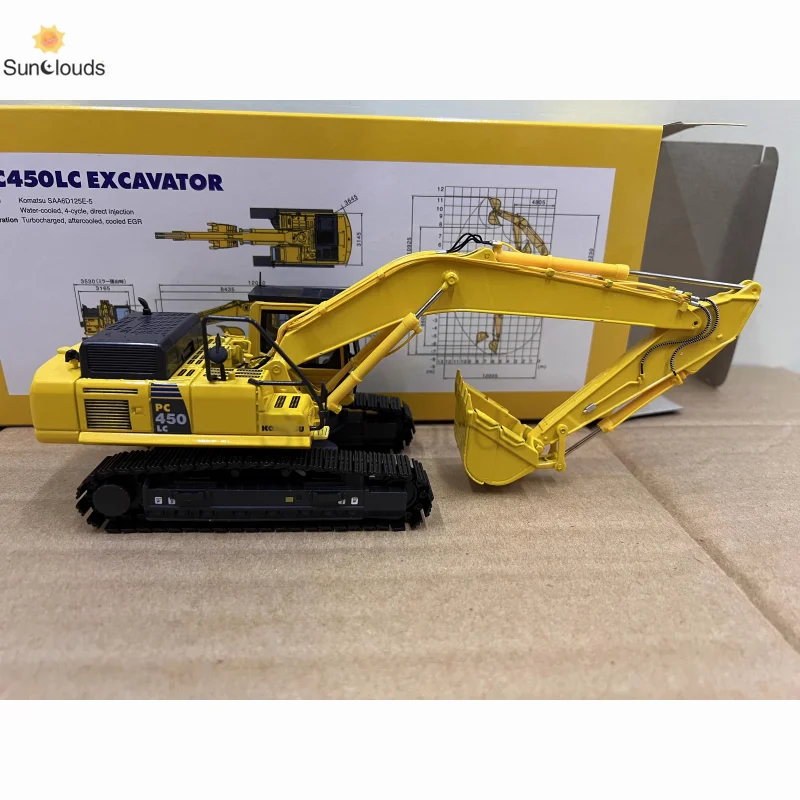 Komatsu Telescopic Arm Grab PC400 LC-8 PC450 LC-8 PC460 LC-8 Alloy 1:50 Scale Excavator Die Cast Model Toy Car & Collection scale 1 22 inertia toy car abs plastic excavator drilling grab engineering vehicle oyuncak araba model car educationl kids toys