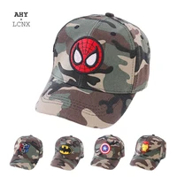 Autumn Disney Anime Spiderman Baseball Cap For Children Outdoor Kids Camouflage Caps Boys Cartoon Embroidery Hip Hop Sun Hat 1