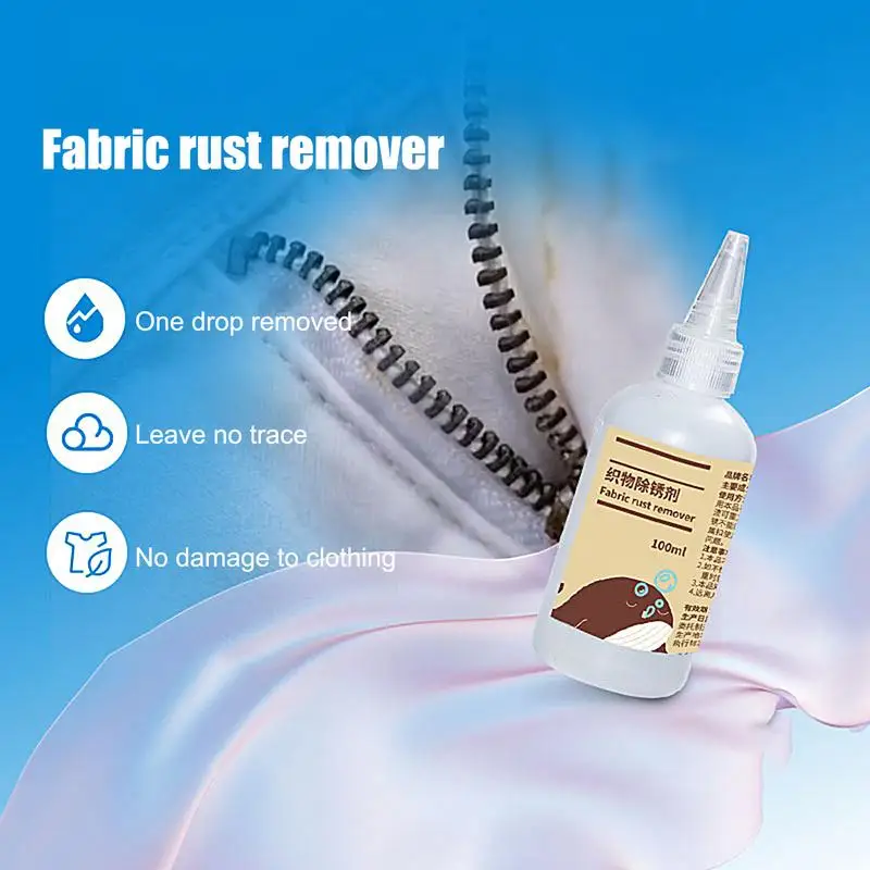 Rust Stain Remover For Clothes 100ml Laundry Stain Remover Clothes Roller Multi-Fabric Cleaner Clothing Cleansing