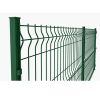 PVC Coated 3D curved welded wire mesh panels fencing trellis gates 1