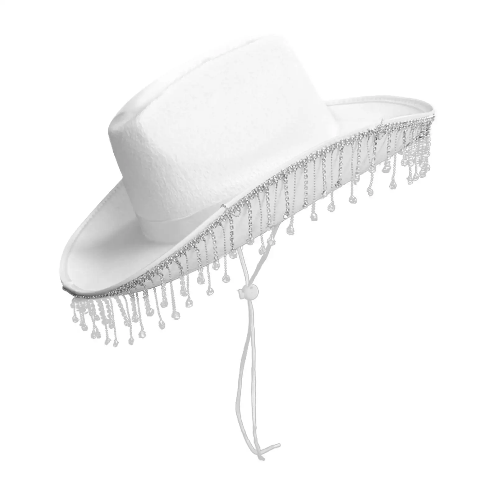 cowboy hats cowgirl hats White Bride Crystal Cowgirl Hat Cowboy Hat Party Favor for Women Adult