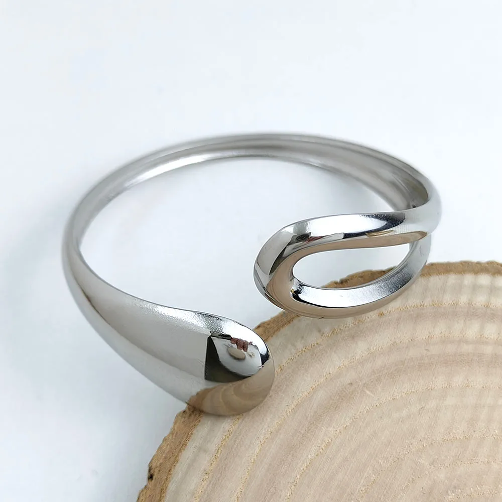 New spoon bracelet, fashionable and personalized stainless steel women's bracelet jewelry, opening design, gift for women 3