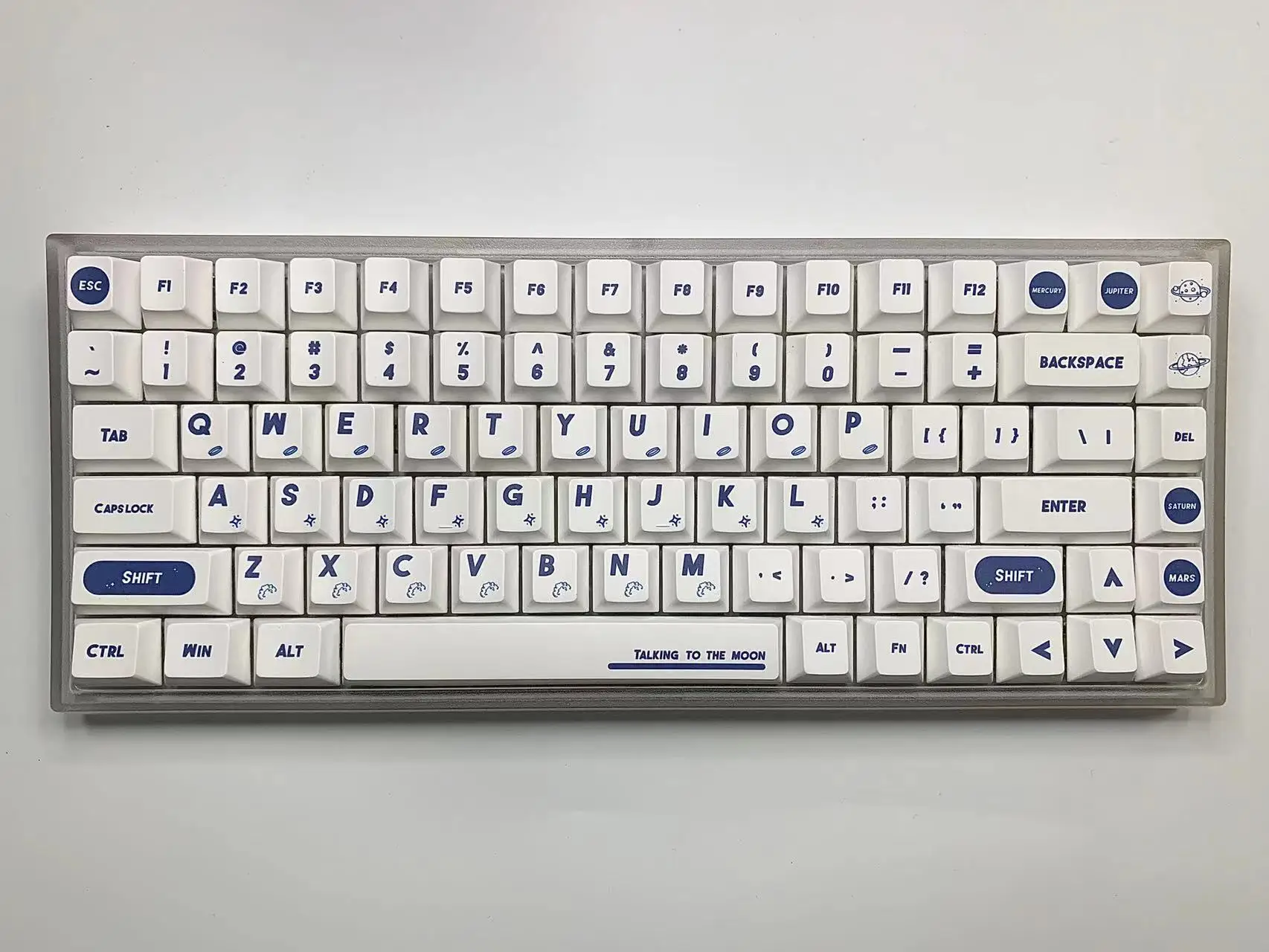 Tema aeroespacial PBT Keycaps, Teclado mecânico, Minimalismo