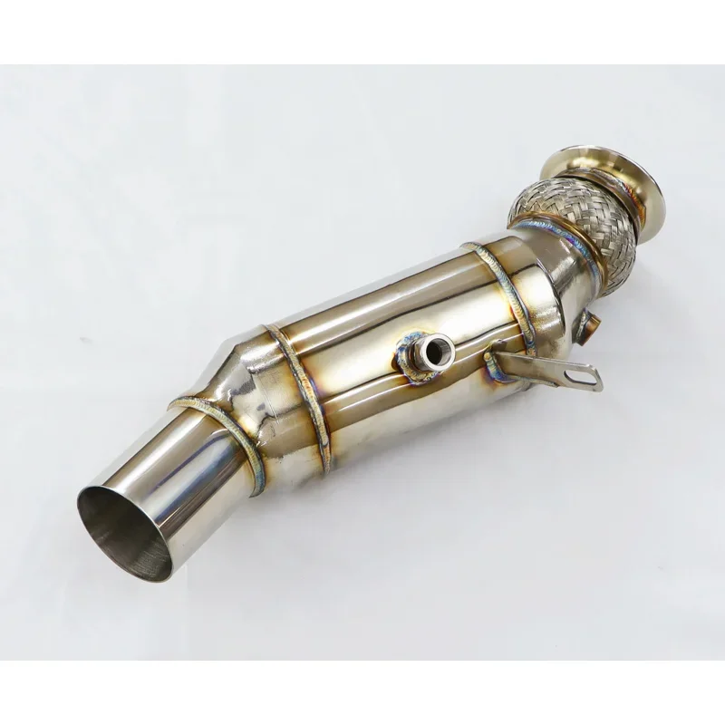 304 Stainless Steel Modified Motor Head Part, Straight-Through High Performance, Suitable for BMW535 640 740 5GT X5 X6 n55
