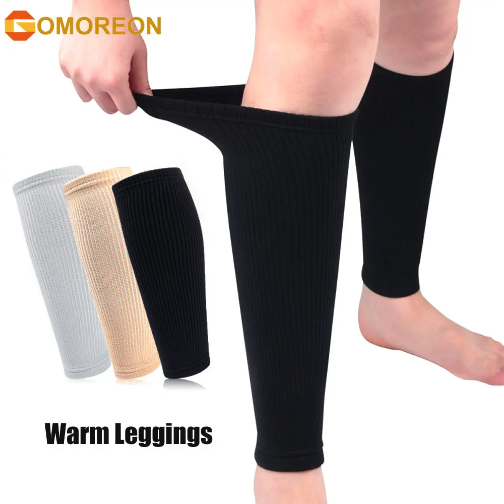 1pair Calf Compression Sleeve, Women Men Winter Calf Warmer Helps Shin