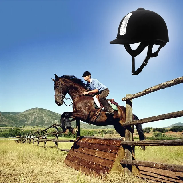 Equestrian Horse Riding Helmet Breathable Durable ABS Safety Half Cover Horse Rider Helmets For Men Women Children 52-62cm 3