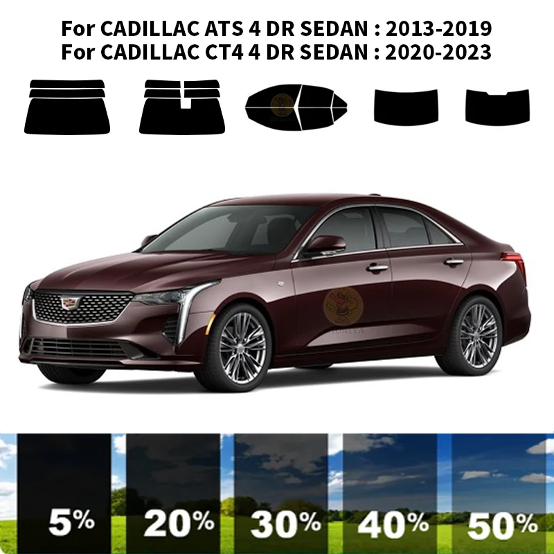 

Нанокерамическая Автомобильная УФ-пленка Precut для окон, автомобильная оконная пленка для CADILLAC CT4 4 DR SEDAN 2020-2023