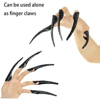 Scary Long Nails Gloves Cosplay Party Costume Accessories Halloween Party Gloves Roleplay Finger Nails Gloves F3MD 3