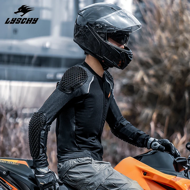

LYSCHY Four Seasons Armor Jacket Breathable Quick-dry Riding Jacket Protective Gear Anti-Fall Motorcycle Riding Armor Jacket