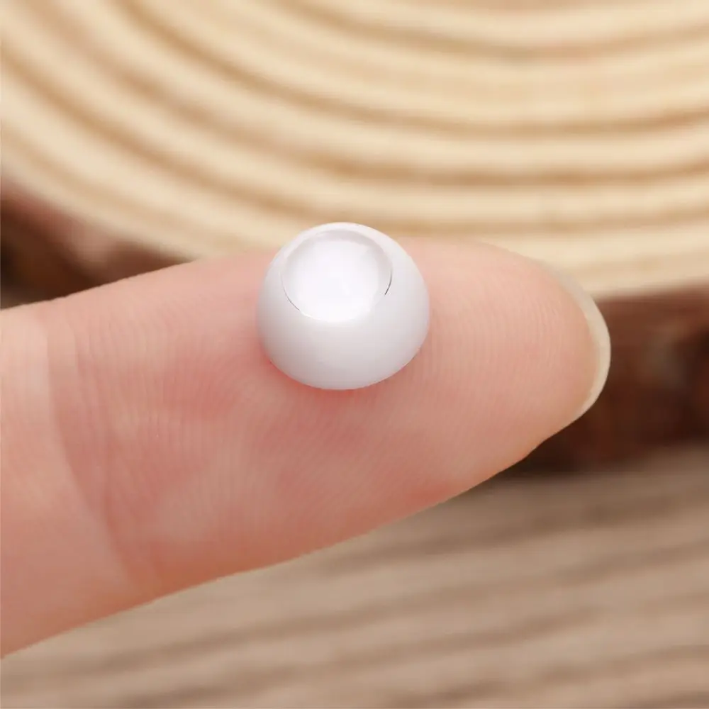 1Set 8~26mm Half Round Acrylic Doll Eyes Eyeball High Quality DIY Sticking Mud Clay Doll Safety Eyes Toy Accessories