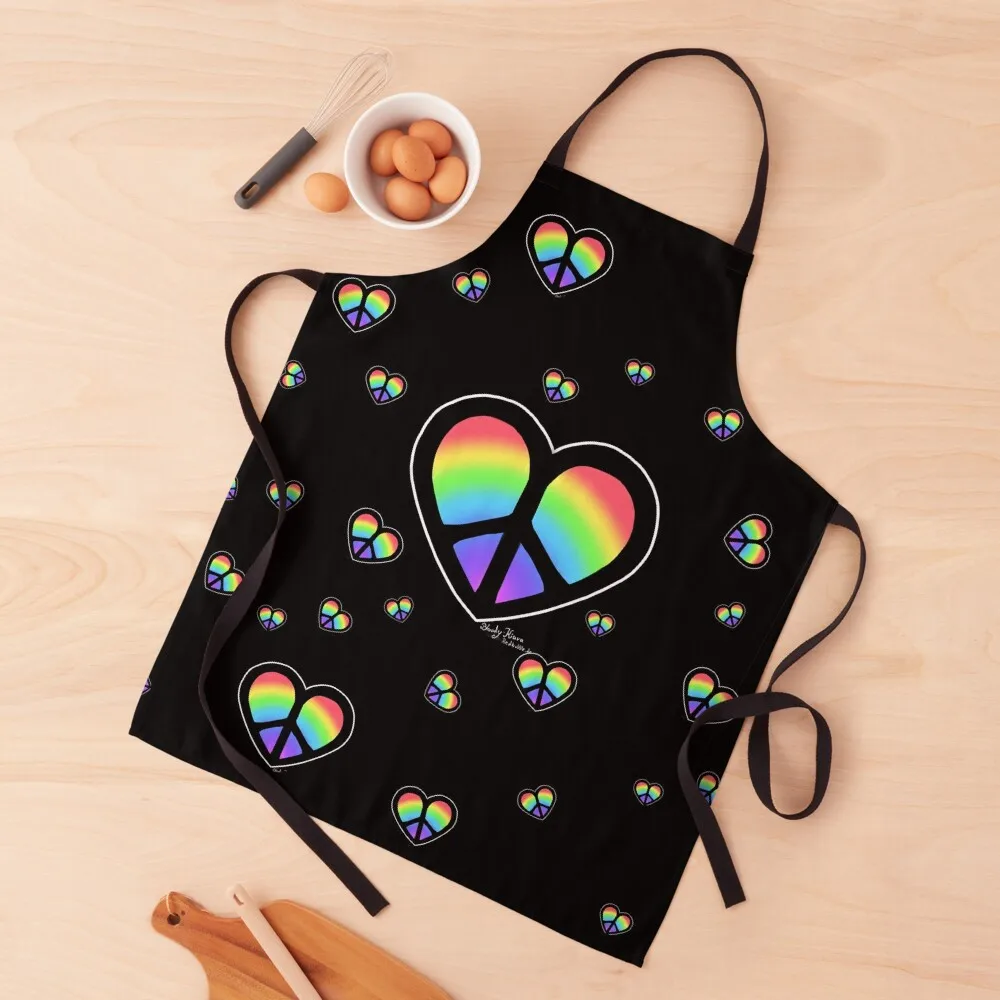 

love and peace Apron Kitchen Tools Accessories man chef uniform Apron