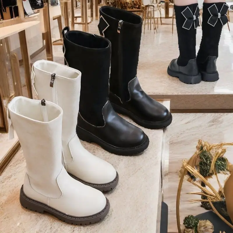 Girls Soft Bottom Anti Slip High Boots