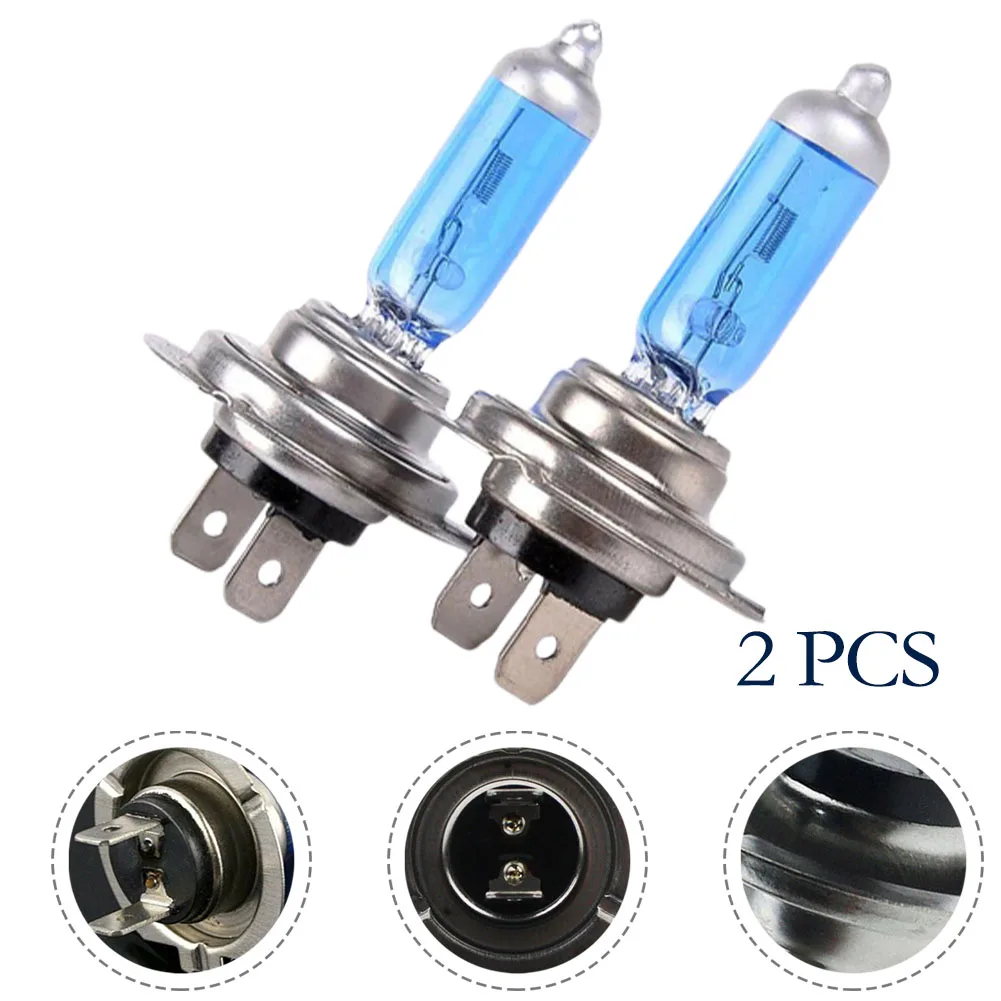 

2pcs Bright H7 55W 12V 6000K Xenon Halogen Headlight White Light Lamp Bulbs Car Lmap Replacement Accessories