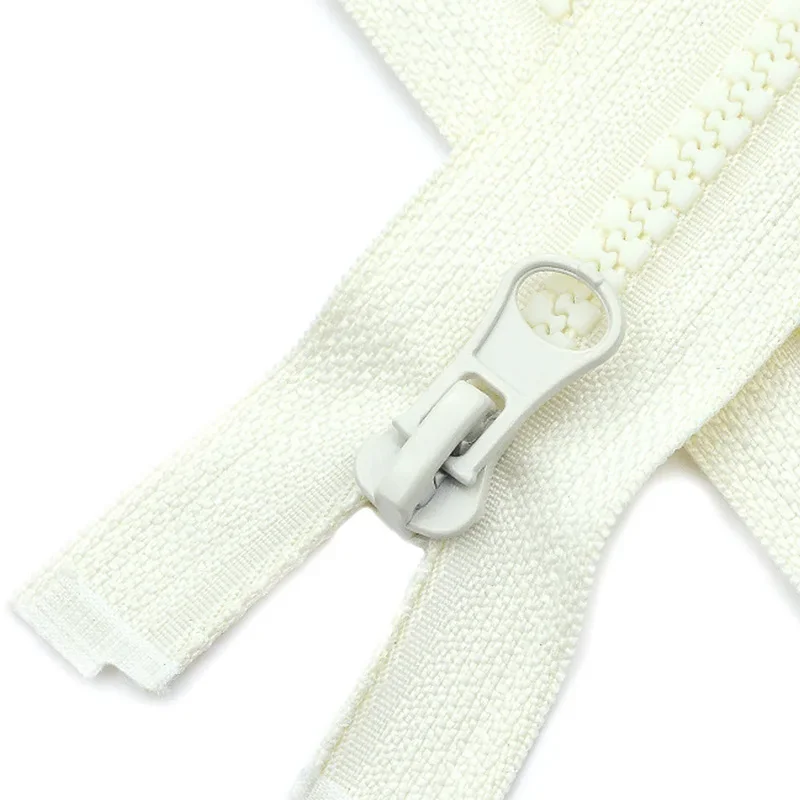 Description Picture 4 of item5# Resin Zipper 40cm 50cm 60cm 80cm Single Open End Coat Down Jacket Zippers DIY Sewing Accessories Clothes Long Zipper