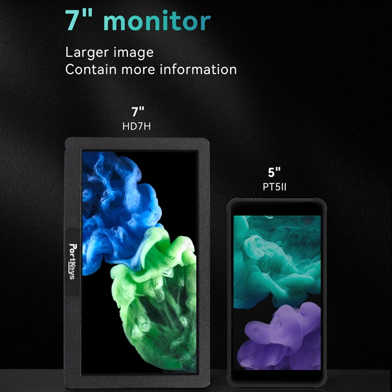 DSLR Field Monitor Portkeys HD7H 7inch Monitor 1000nit High Brightness Screen Monitor 4K For DSLR Camera Video Photography