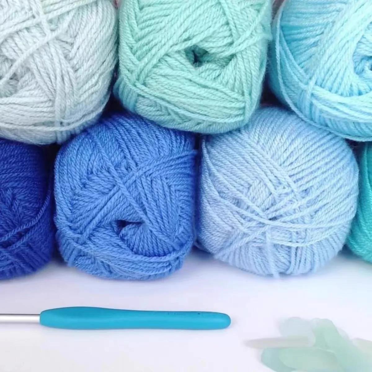 50g 5ply Milk Cotton Yarn Knitting Wool for Hand Knitting Crochet Yarn Baby Scarf Hat Sweater Soft Wool Yarn for Crochet Tools 3