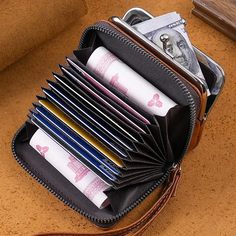 Coin Purse Coin Wallet Women Wallet Card Wallet Change Bag New Women Pu Leather Wallets Female Short Hasp Coin Purses Ladies Portable Money Bag Large Capacity Card Holders Clutch