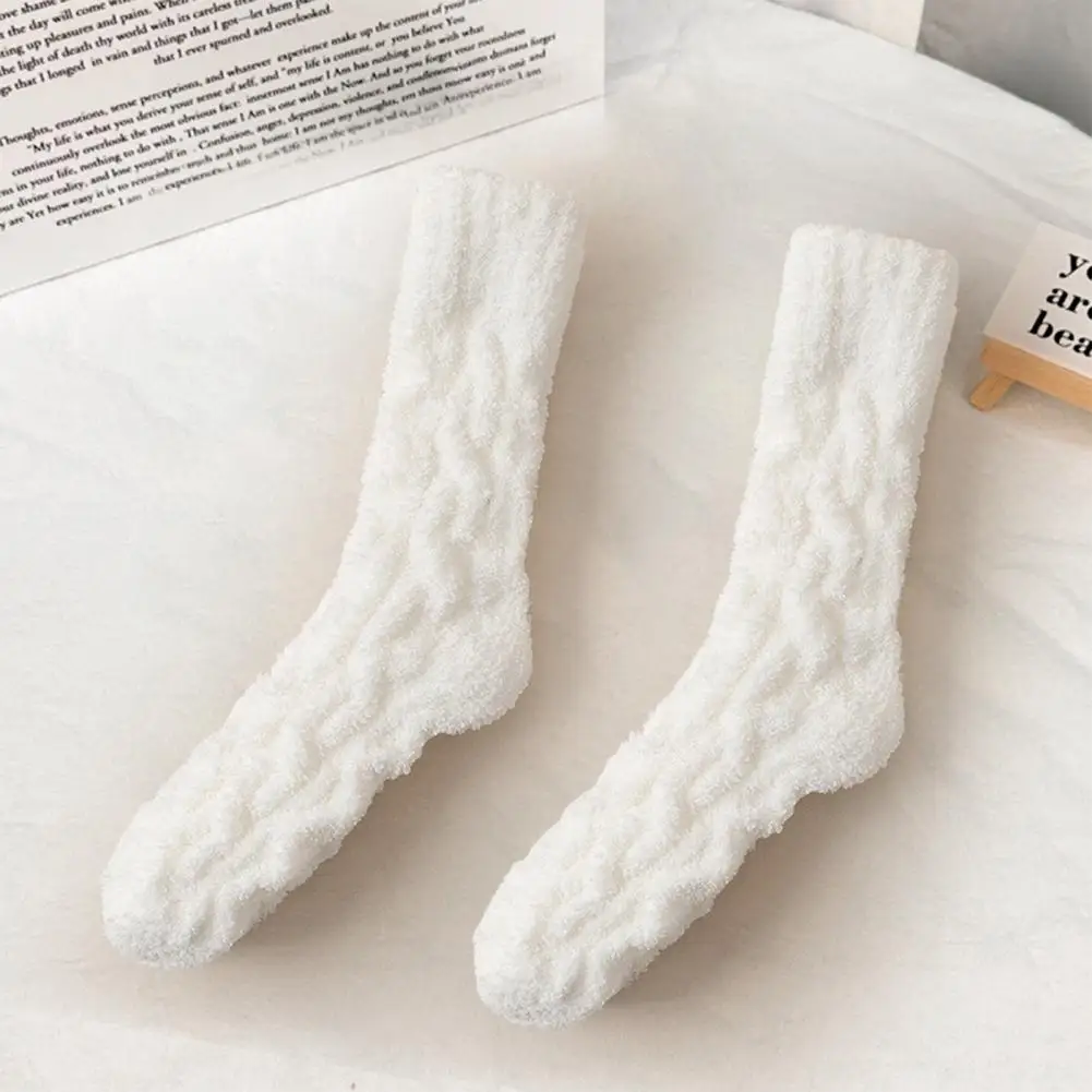 

Low Seam Socks Thickened Coral Fleece Men's Winter Sports Socks Warm Soft Anti-slip for Comfort Comfortable Socks