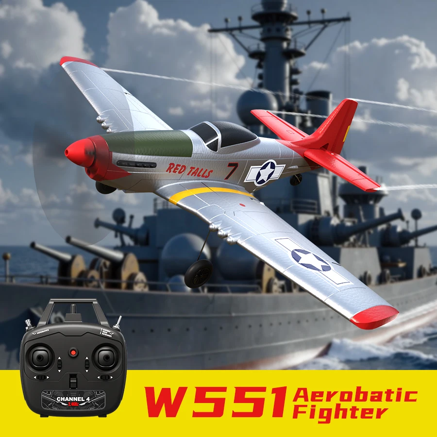 Avion RC Xpilot Stabilisé 2.4G - Bleu, Rouge ou Noir - 1 Batterie
