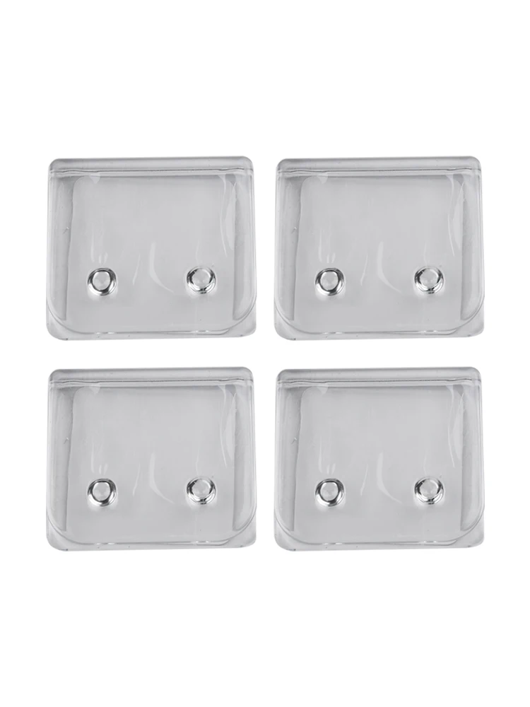 4Pcs Shower Curtain Clips Windproof Fixer Holder Self Adhesive Curtain Clips Anti Slip Bedsheet Clip Home Decoration Accessory