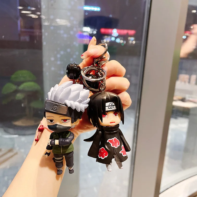 Chaveiro almofada Naruto, Sasuke, Itachi Uchiha, Minato, Kakashi, Jiraiya e  Sakura anime Naruto Shippuden almofadado kawaii fofo bolsa e chave