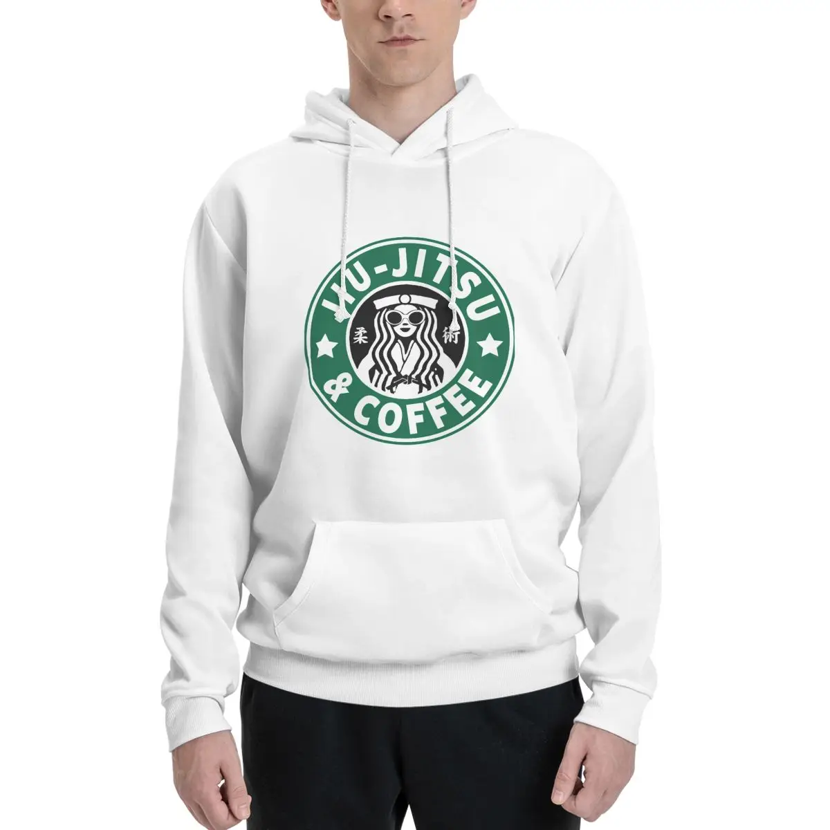 

Funny JIU JITSU AND COFFEE FUNNY BRAZILIAN JIU Couples Plus Velvet Hooded Sweater High grade Activity competition Hooded