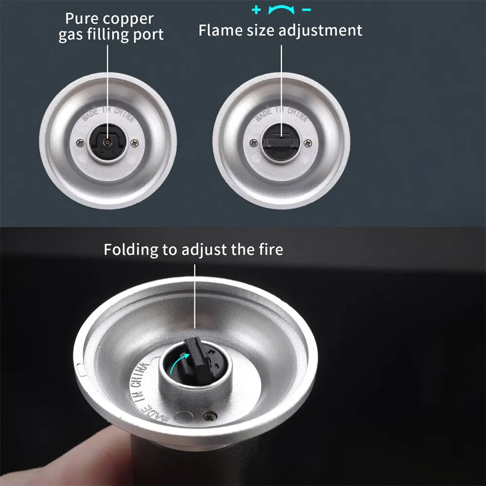 Description Picture 3 of itemMetal Ethane Torch Multifunctional Outdoor Barbecue Kitchen Baking Lighter Gun Culinary for Cooking Gas BBQ