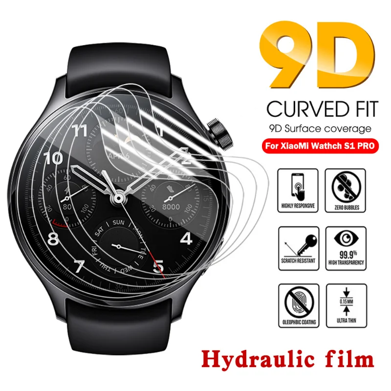 

For Xiaomi Watch S1 Pro Screen Protectors Soft TPU Hydrogel Smartwatch Film for Xiaomi Watch S1 Pro Anti-scratch Protective Film