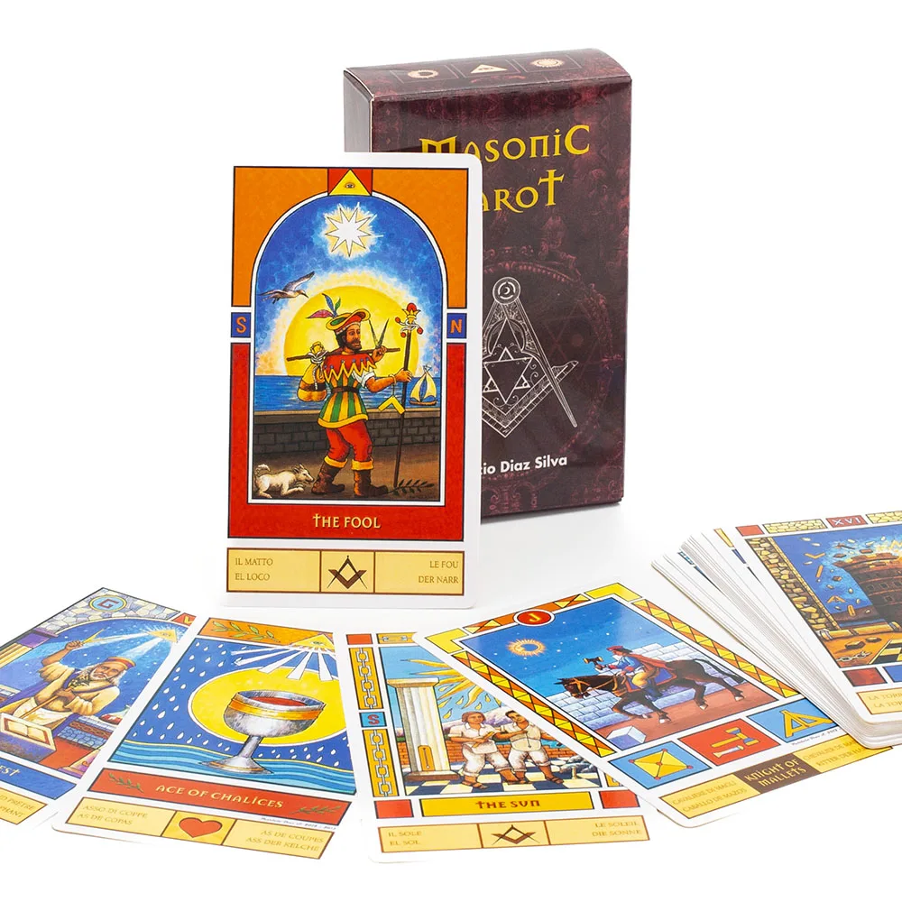 Masonic Tarot Deck Cards Patricio Diaz Silva Esoteric Fortune