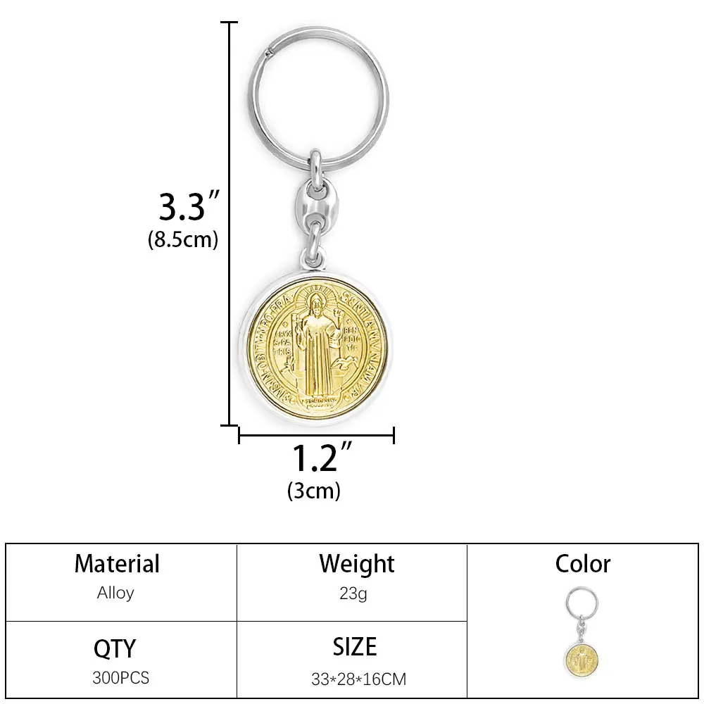 Orthodox Pendant Keyring Orthodox Catholic Talisman Car Ring Keychain Jewelry Catholic Gifts Брелок для ключей