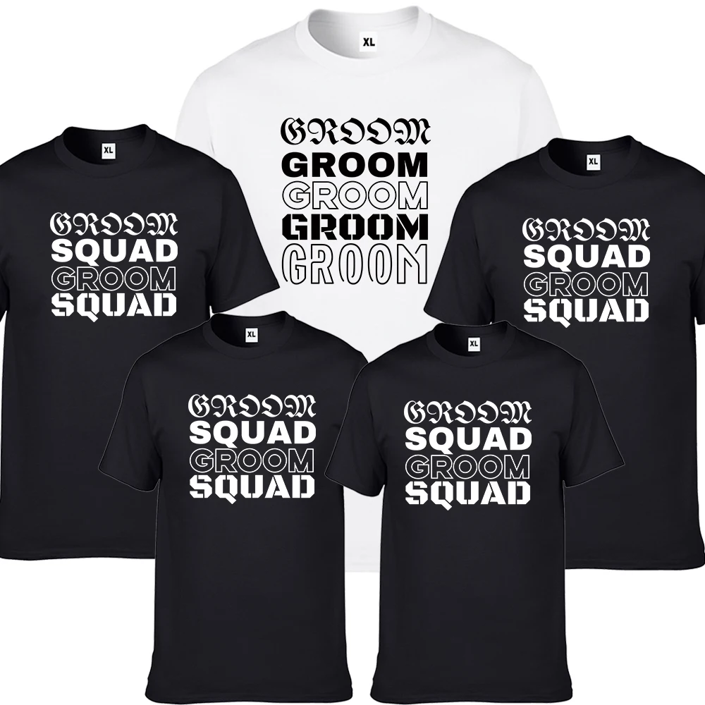 

Wedding Party Groom Squad Tshirt Men Team GroomNK023