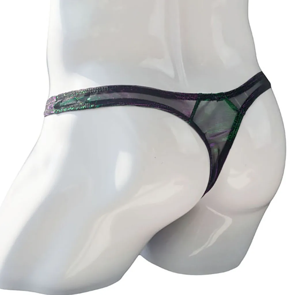 Mesh Thongs Briefs Panties Underwear Sexy Lingerie Discoloration G-string Men's