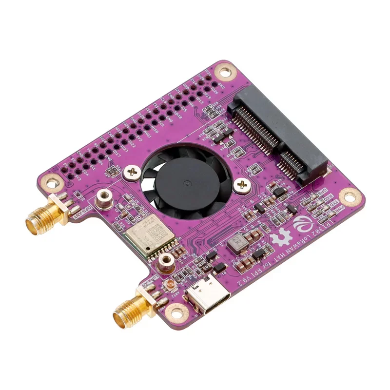 Elecrow LR1302 LoRaWAN Hat Antenna SX1302 GPS+BD Long Range Module Support RaspberryPi 1 2 3 4 5 Series electronic component
