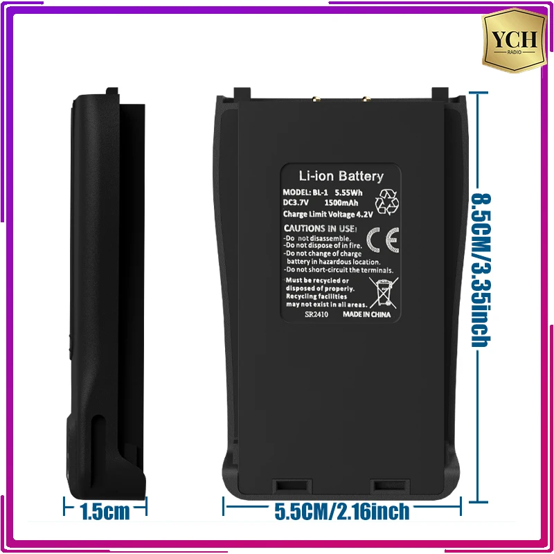 Baofeng Original BF-888S Battery DC 3.7V Li-ion BL-1 Battery for BF-777S 666S,Retevis H777,Compatible H777S/BF-C1 Walkie Talkie 3