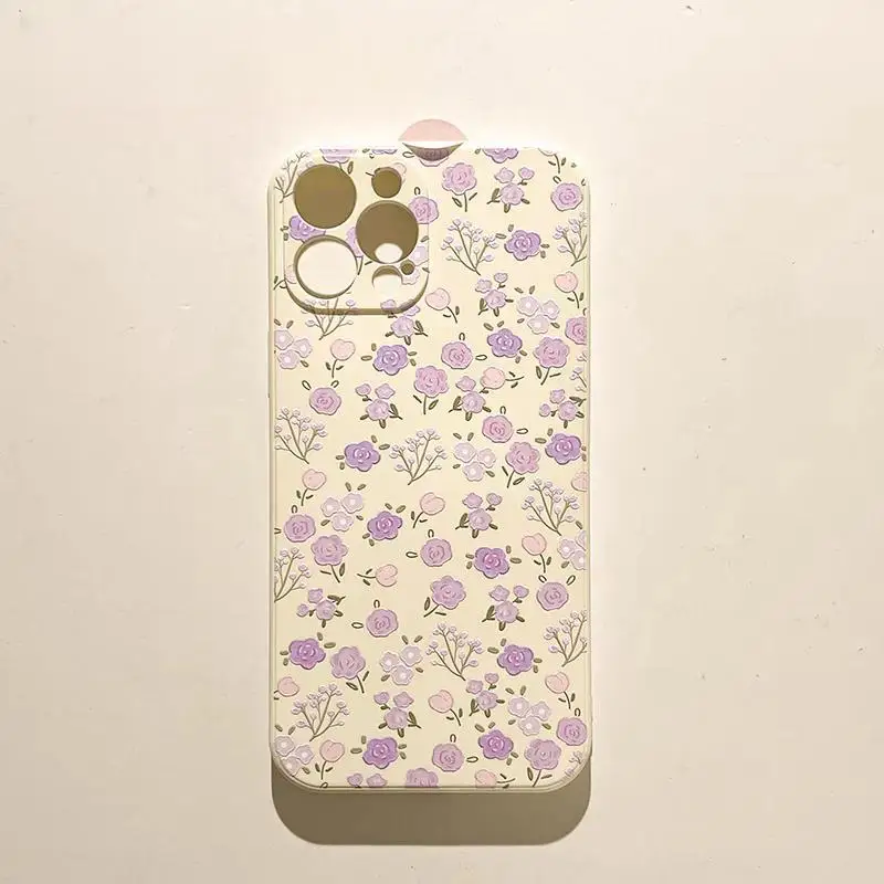 Fresh Small Floral Shockproof Soft Flower Phone Case Cover