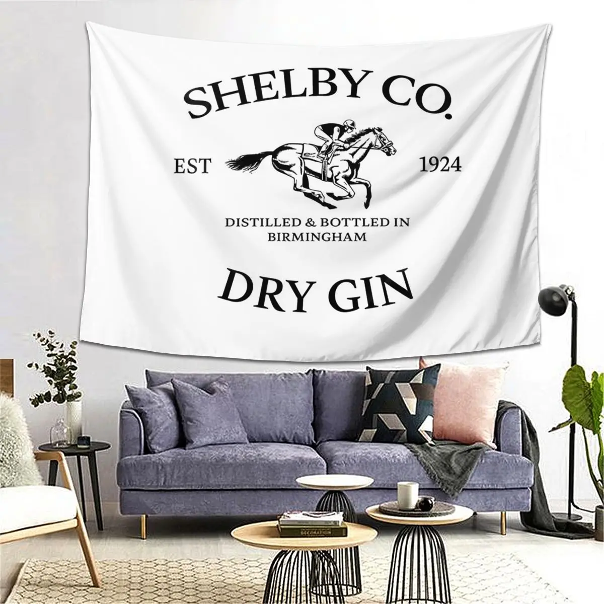 

Shelby Co Dry Gin Tapestry Decoration Art Aesthetic Tapestries for Living Room Bedroom Decor Home Funny Wall Cloth Wall Hanging