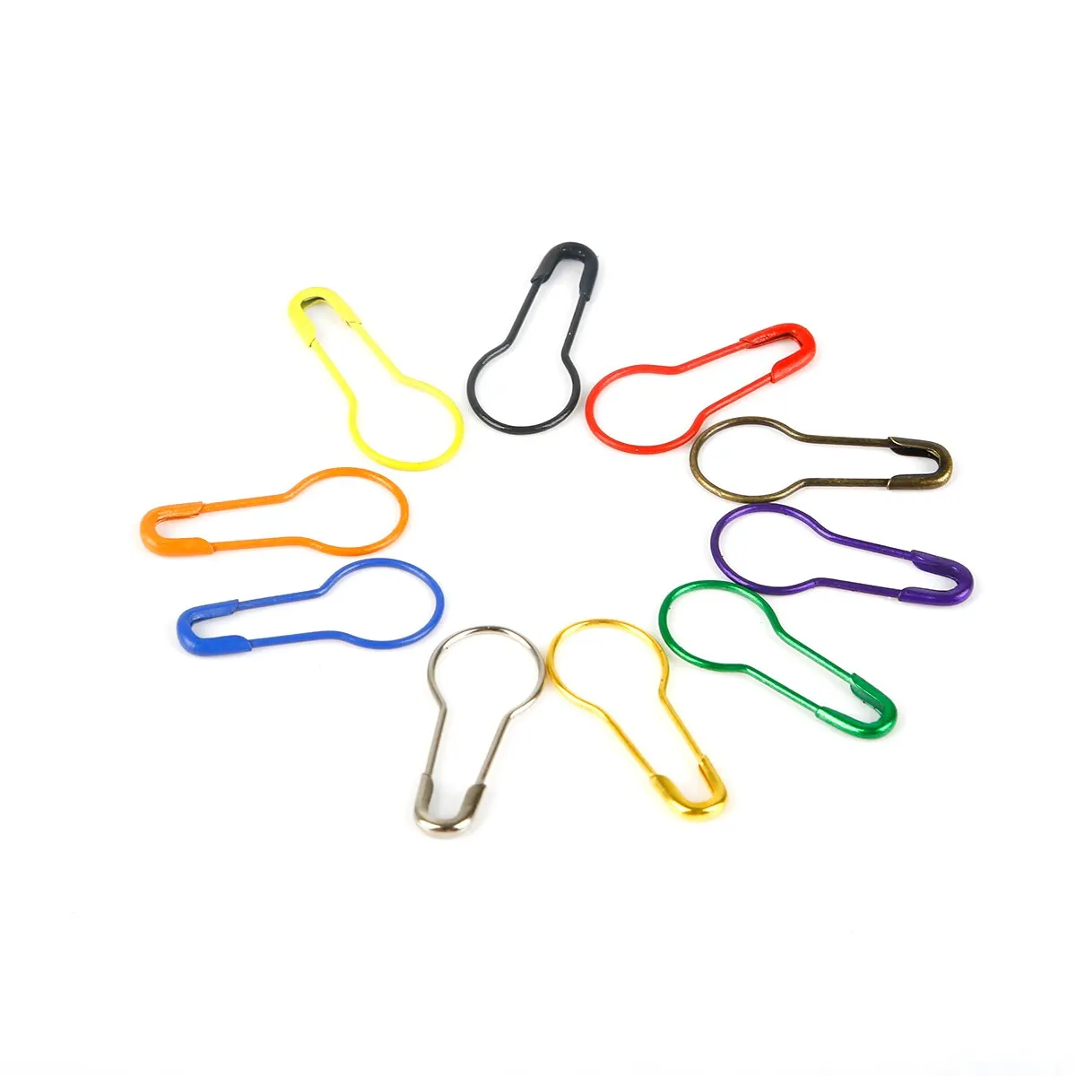 Sewing Pins Metal Pins 100Pcs Cucurbit Pear Shaped Metal Safety Pin