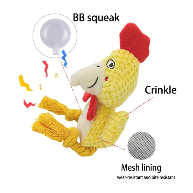 Indestructible Plush Dog Toy 6